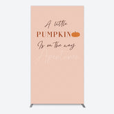 Aperturee - Aperturee Autumn Pumpkin Vibe Sweet Baby Shower Rectangle Backdrop